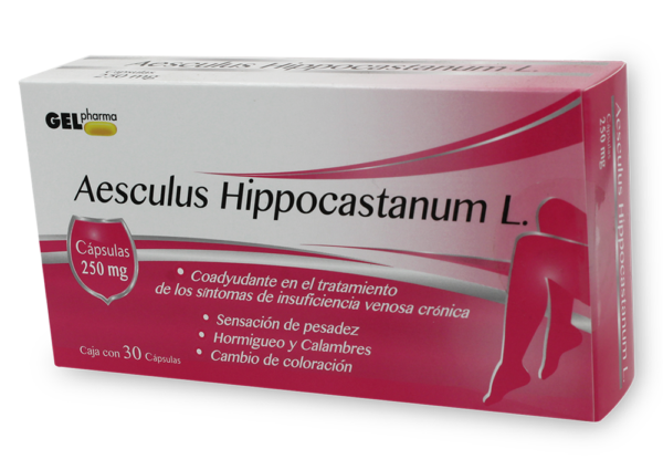 AESCULUS HIPPOCASTANUM L CAPS 250MG  C/30