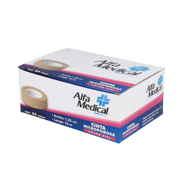 CINTA MICROPOROSA PIEL 1.25CMX10M  C/24