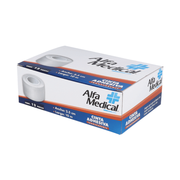 CINTA ADHESIVA TRANSPARENTE  2.5CMX10M C/12