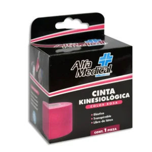 CINTA KINESIOLOGICA 5CM X5M ROSA C/1
