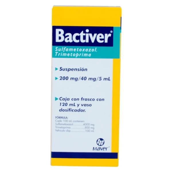 BACTIVER SUSP  200MG 40MG 5ML C/120ML