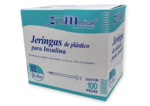JERINGA INSULINA 0.5ML 31GX8MM CAJA C/100PZS