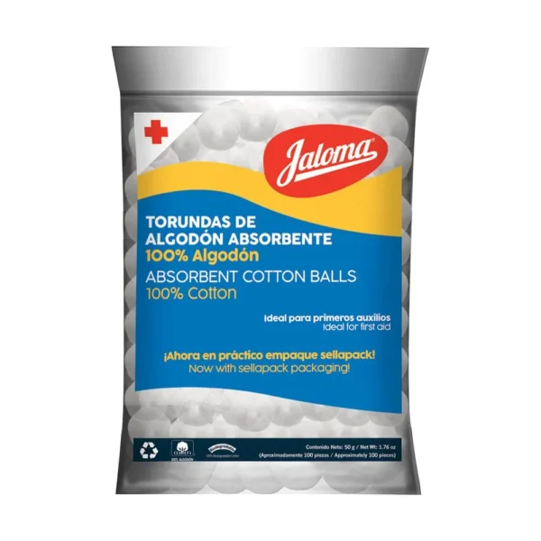 TORUNDAS ABSORBENTES DE ALGODON BOLSA C/50G