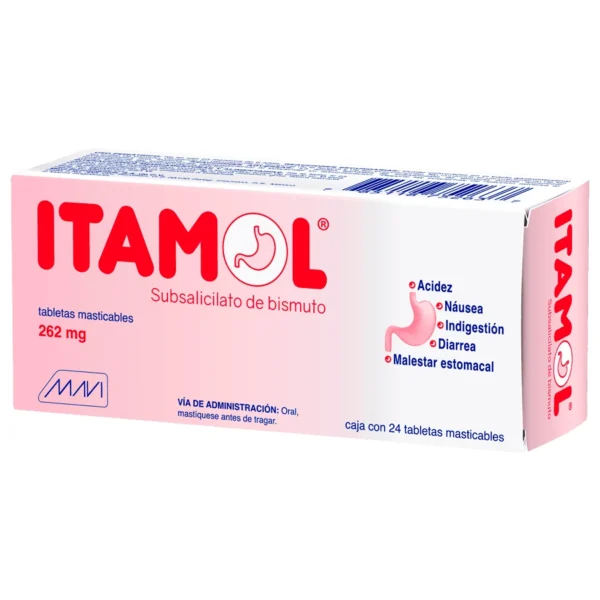 ITAMOL TAB MASTC 262MG C/24