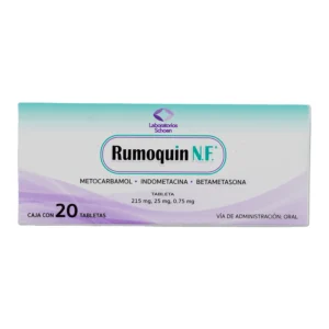 RUMOQUIN N.F TAB 75MG 25MG 215MG C/20